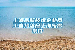 上海高新技术企业员工直接落户上海所需条件