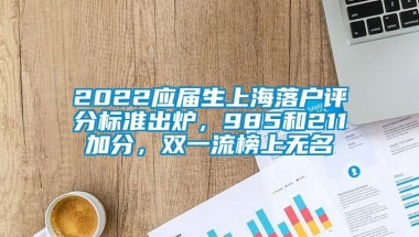 2022应届生上海落户评分标准出炉，985和211加分，双一流榜上无名