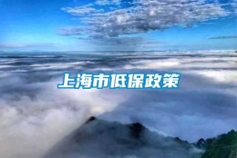 上海市低保政策