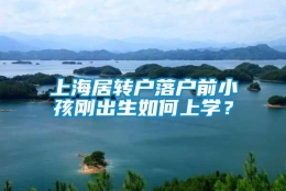 上海居转户落户前小孩刚出生如何上学？