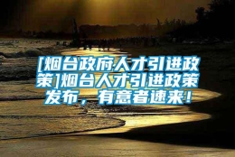 [烟台政府人才引进政策]烟台人才引进政策发布，有意者速来！