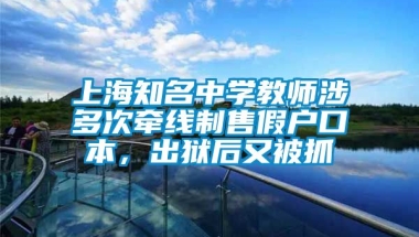 上海知名中学教师涉多次牵线制售假户口本，出狱后又被抓