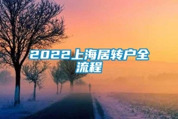 2022上海居转户全流程