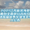 2021江苏省滨海县面向全国部分名校引进应届优秀毕业生85人公告