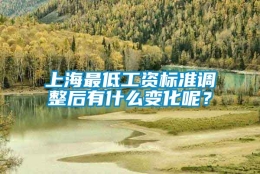 上海最低工资标准调整后有什么变化呢？