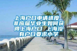 上海户口申请进度 非应届毕业生如何获得上海户口 上海没有户口要求小学