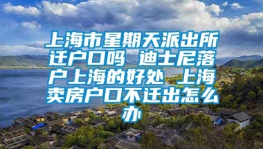 上海市星期天派出所迁户口吗 迪士尼落户上海的好处 上海卖房户口不迁出怎么办