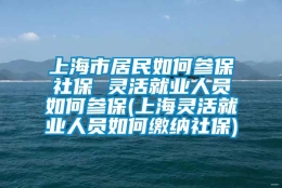 上海市居民如何参保社保 灵活就业人员如何参保(上海灵活就业人员如何缴纳社保)