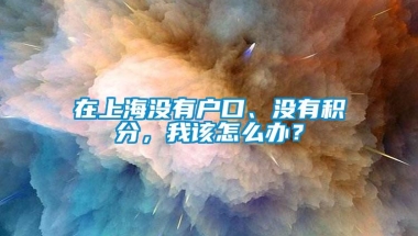 在上海没有户口、没有积分，我该怎么办？