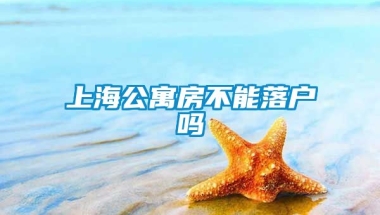 上海公寓房不能落户吗