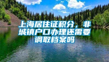 上海居住证积分，非城镇户口办理还需要调取档案吗