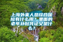 上海外来人员综合保险有什么用？里面的老年补贴凭证又是什么？