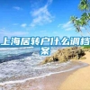 上海居转户什么调档案