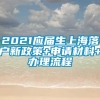 2021应届生上海落户新政策+申请材料+办理流程