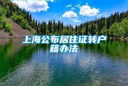 上海公布居住证转户籍办法