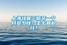 上海社保三倍交一个月多少钱？怎么算积分？