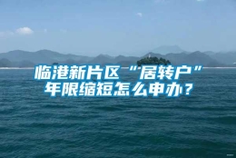 临港新片区“居转户”年限缩短怎么申办？