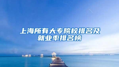 上海所有大专院校排名及就业率排名榜