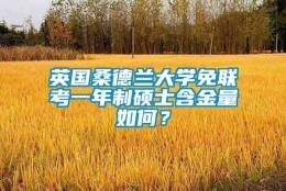 英国桑德兰大学免联考一年制硕士含金量如何？