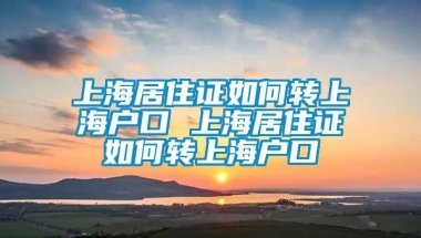 上海居住证如何转上海户口 上海居住证如何转上海户口