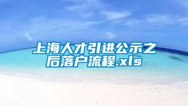 上海人才引进公示之后落户流程.xls