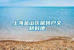 上海金山区居转户交材料地