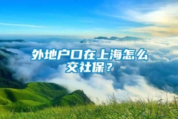 外地户口在上海怎么交社保？