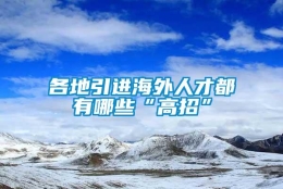 各地引进海外人才都有哪些“高招”