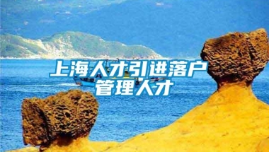 上海人才引进落户 管理人才