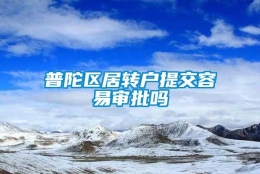 普陀区居转户提交容易审批吗