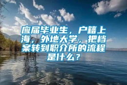 应届毕业生，户籍上海，外地大学，把档案转到职介所的流程是什么？