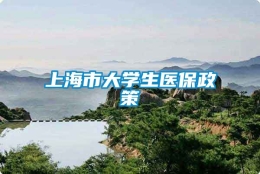 上海市大学生医保政策