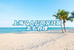 上海个人公司交社保怎么办理