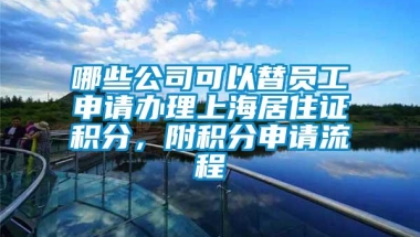 哪些公司可以替员工申请办理上海居住证积分，附积分申请流程