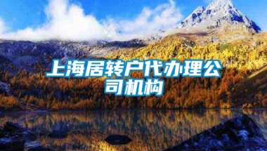 上海居转户代办理公司机构