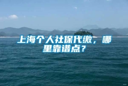 上海个人社保代缴，哪里靠谱点？