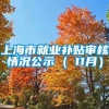 上海市就业补贴审核情况公示 ( 11月）