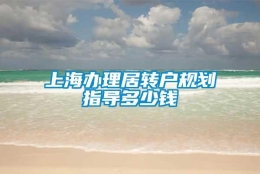 上海办理居转户规划指导多少钱