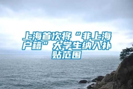 上海首次将“非上海户籍”大学生纳入补贴范围