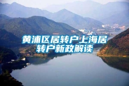 黄浦区居转户上海居转户新政解读