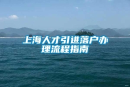 上海人才引进落户办理流程指南