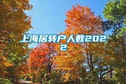 上海居转户人数2022