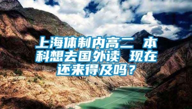 上海体制内高二 本科想去国外读 现在还来得及吗？