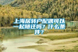 上海居转户配偶可以一起随迁吗？什么条件？