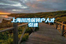 上海川沙居转户人才引进