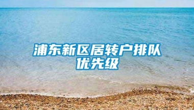 浦东新区居转户排队优先级