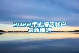 2022年上海居转户最新细则