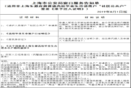 上海应届生社区公共户落户要求