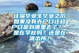 往届毕业生毕业之后如果没有办户口迁移户口是到哪里去了？ 是在学校吗？还是在派出所？