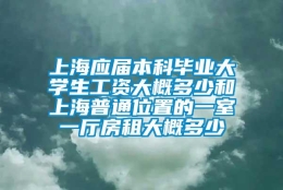 上海应届本科毕业大学生工资大概多少和上海普通位置的一室一厅房租大概多少